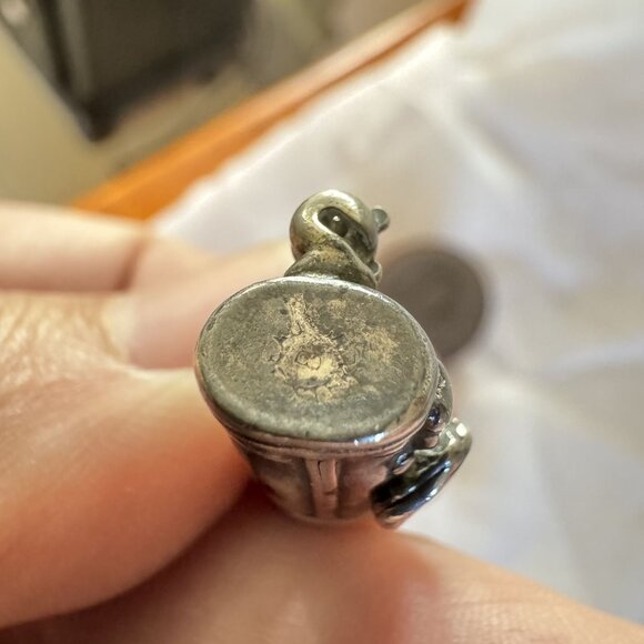 Solid Sterling Silver 925 Three Dimensional Golf Club Bag Brooch Size 1'' Length - Picture 6 of 11